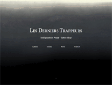 Tablet Screenshot of lesdernierstrappeurs.com